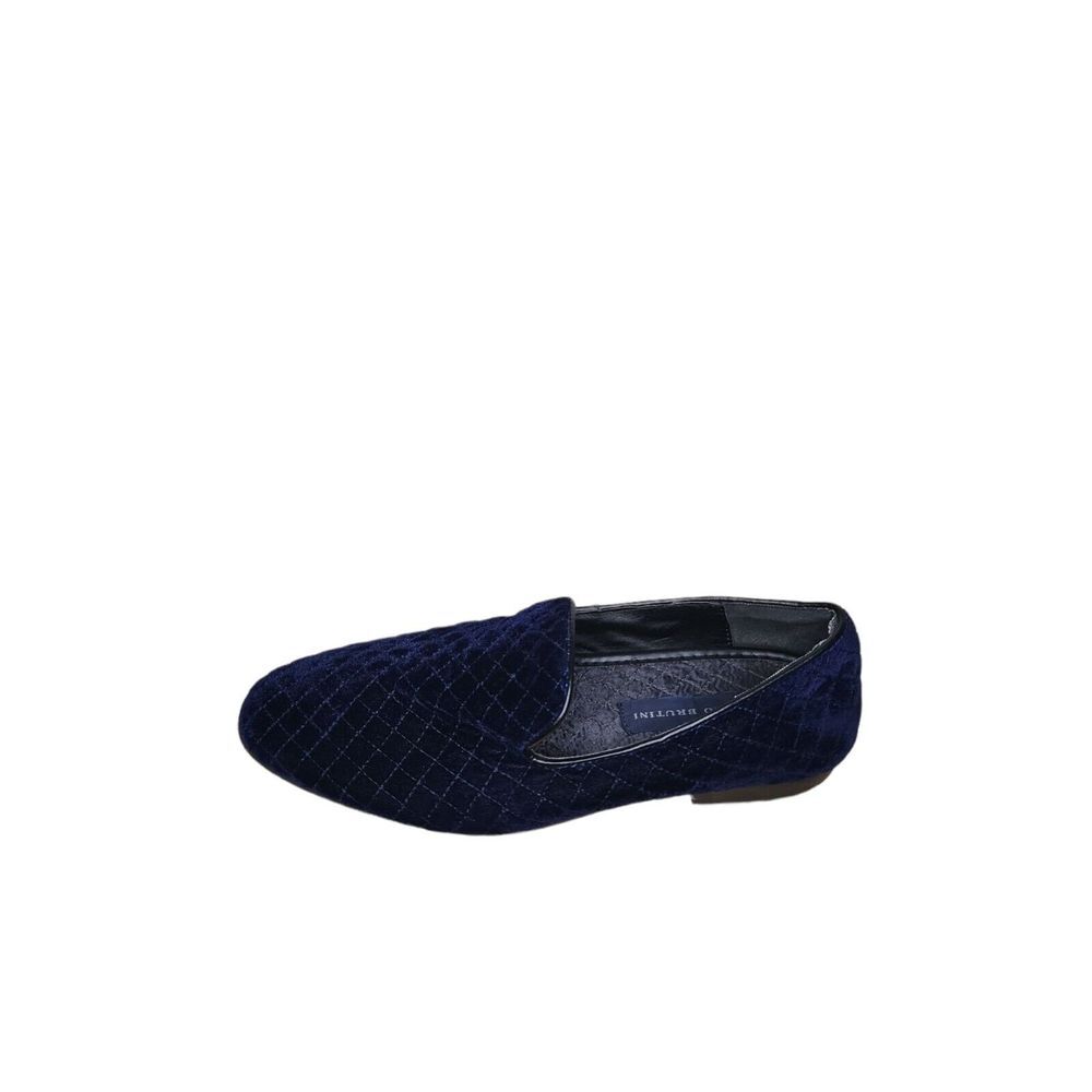 Giorgio Brutini Loafers Men Sz 9 M Blue Velvet Low Heel Designer Workwear‎